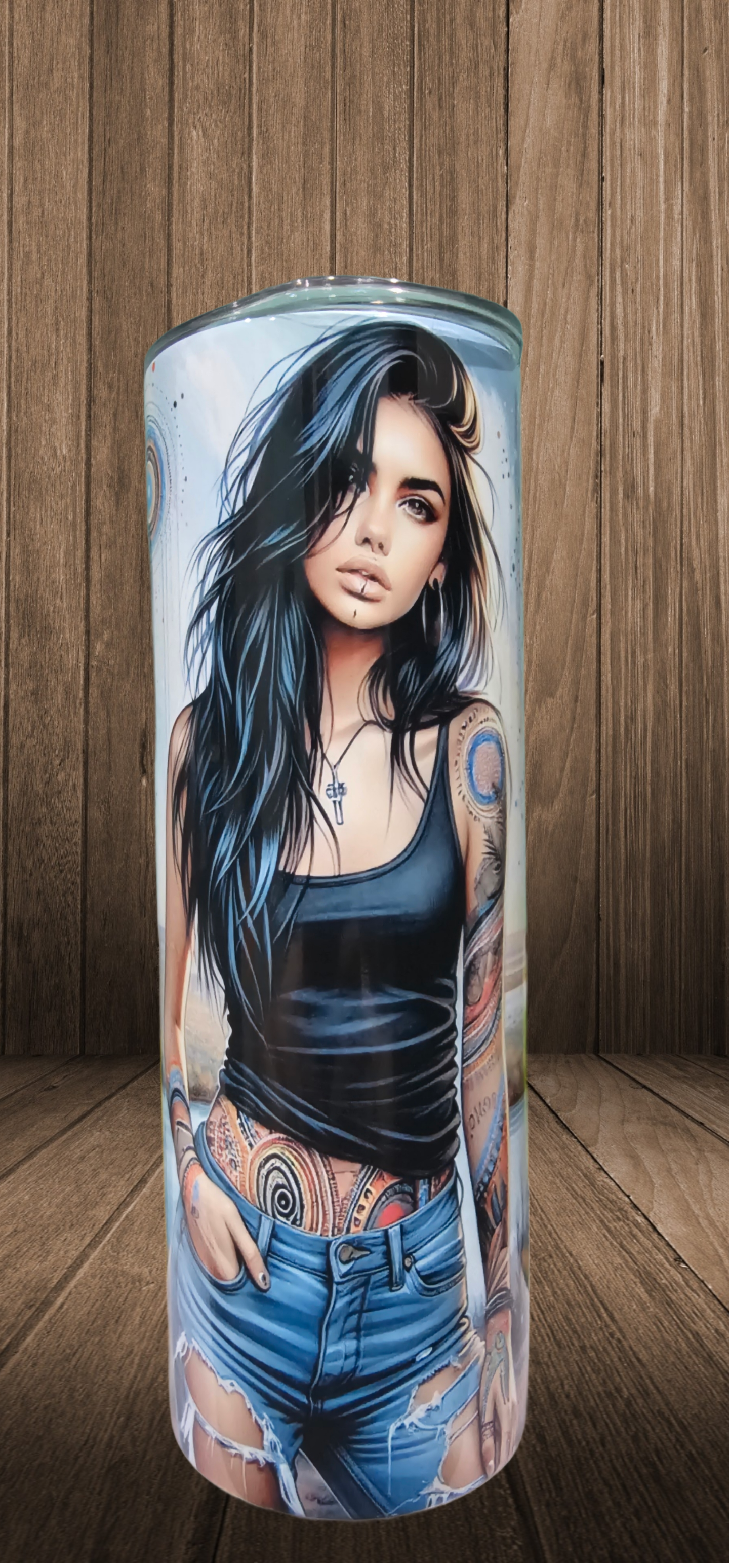 Sublimation Tumbler Girl print